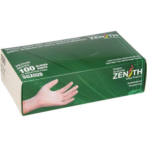 Gants jetables, Petit, Vinyle, 4,5 mils, Sans poudre, Transparent, Classe 2 Ontario Safety Products