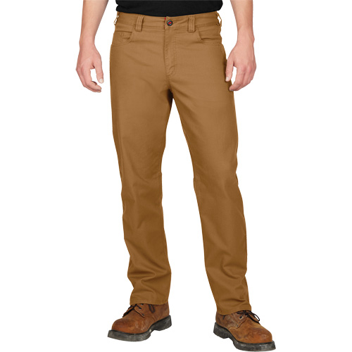 Pantalon de travail flexible et robuste, Poly-coton/Spandex, Khaki, Taille 36, Entrejambe 34 Ontario Safety Products