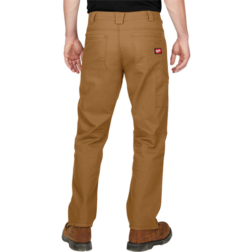 Pantalon de travail flexible et robuste, Poly-coton/Spandex, Khaki, Taille 36, Entrejambe 34 Ontario Safety Products