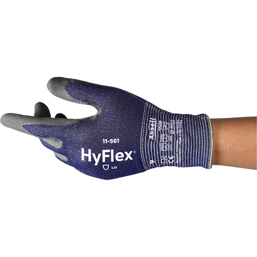 Gants r&eacute;sistants aux coupures HyFlex 11-561, Taille 5, Calibre 15, Rev&ecirc;tement Nitrile, Enveloppe en Intercept, EN 388 niveau C Ontario Safety Products