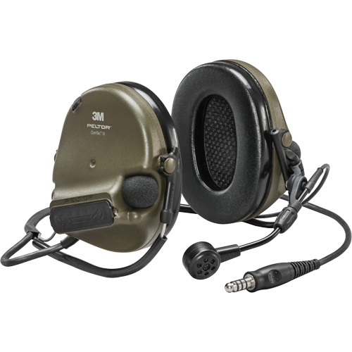 Casque VI NIB avec fils de sortie unique Peltor ComTac, Style Cordon cervical, 22 dB Ontario Safety Products