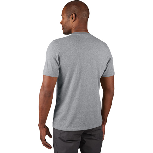 Hybrid Work Tee Shirt, Men's, Small, Grey Ontario Safety Products