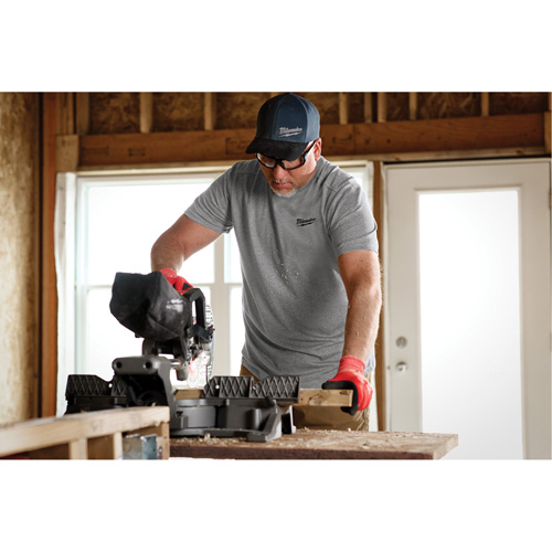 Hybrid Work Tee Shirt, Men's, Small, Grey Ontario Safety Products