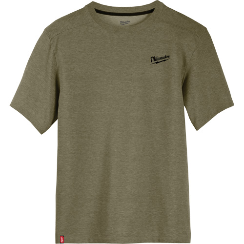 Hybrid Work Tee Shirt, Men's, Small, Green Ontario Safety Products