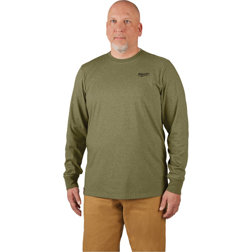 Hybrid Work Tee Shirt, Men's, Small, Green Ontario Safety Products