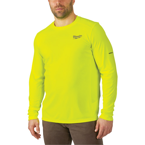 Workskin Lightweight High Visibility Shirt, Men's, Large, Yellow Ontario Safety Products