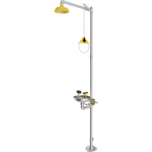 Combination Emergency Shower & Eyewash Station, Pedestal Ontario Safety Products