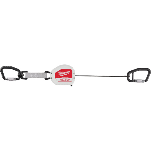 Quick-Connect Tool Lanyard, Retractable, Dual Carabiner Ontario Safety Products