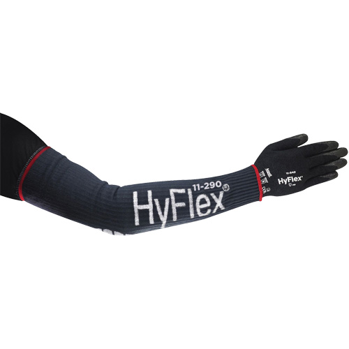 Manchon de compression &eacute;troit et long HyFlex, 18", Kevlar/Polyamide/Spandex/Acier inoxydable, Bleu Ontario Safety Products
