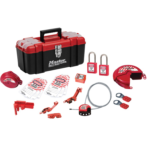 Trousse de cadenassage avec serrures en thermoplastique Zenex, Ensemble &eacute;lectrique/Vanne, 19 composants compris Ontario Safety Products