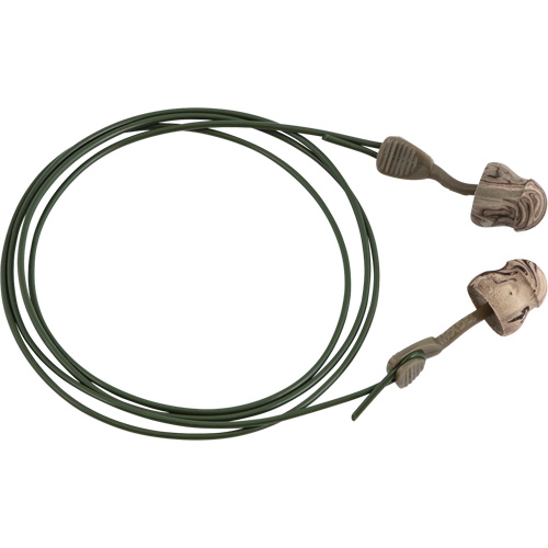 Glide&reg; Camo Foam No-Roll Twist-In Earplugs, Bulk - Box, Corded Ontario Safety Products