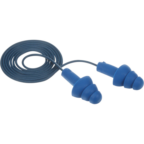 Bouchons d'oreilles pr&eacute;moul&eacute;s E-A-R Ultrafit , Avec cordon, Taille unique, Vrac - Sac en poly, NRR dB NRR 25 dB Ontario Safety Products