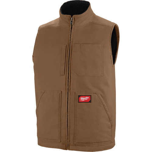 Heavy-Duty Sherpa-Lined Vest, Men's, Small, Brown Ontario Safety Products