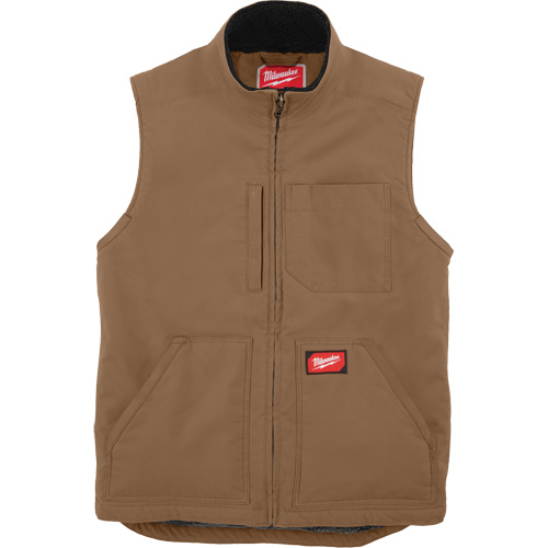 Heavy-Duty Sherpa-Lined Vest, Men's, Small, Brown Ontario Safety Products