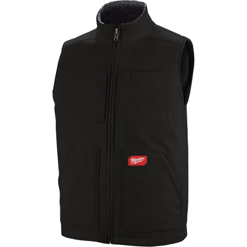 Heavy-Duty Sherpa-Lined Vest, Men's, Small, Black Ontario Safety Products