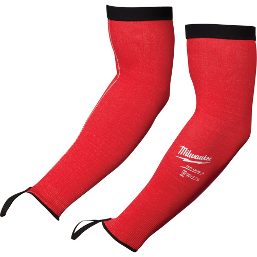 Protective Sleeves, Polyethylene, 16", ANSI/ISEA 105 Level 3/EN 388 Level 3/EN 388 Level C, Red Ontario Safety Products