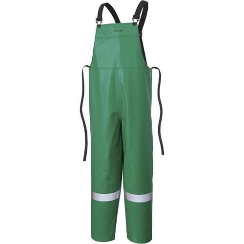 P43 035 CA-43&reg; FR Chemical- & Acid-Resistant Safety Bib Pants, Small, Green Ontario Safety Products