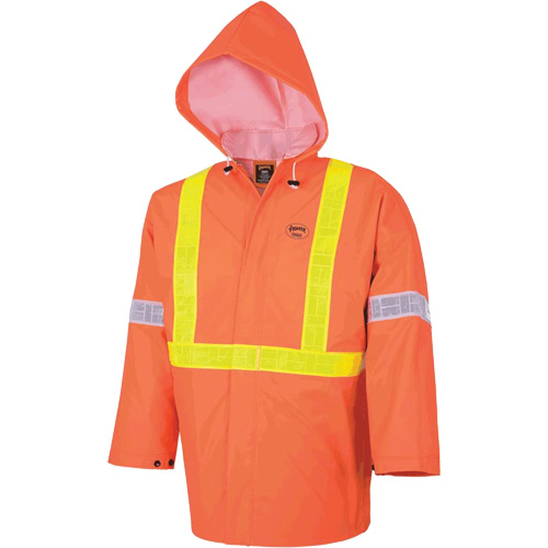 R85 Element FR FR 3-Piece Safety Rain Suit, Small, High Visibility Orange Ontario Safety Products