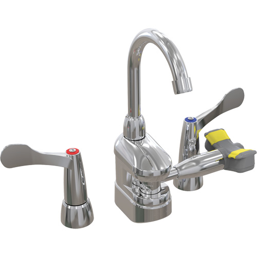 Swing-Activated Faucet/Eyewash with Wristblade Faucet Valves, Sink Mount Installation Ontario Safety Products