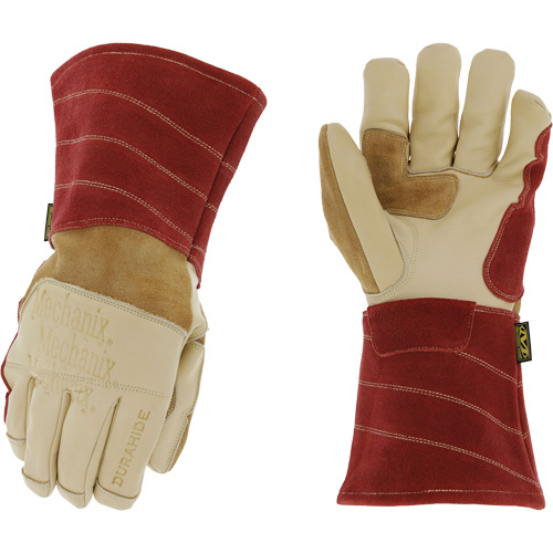 Flux Torch Welding Gloves, Grain Cowhide, Size 8 Ontario Safety Products