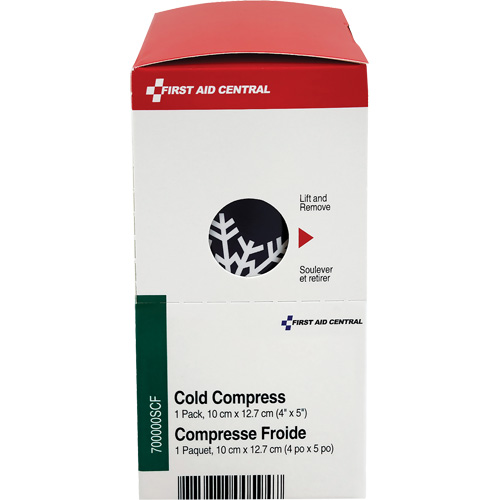Recharge de compresses instantan&eacute;es SmartCompliance, Froid, Utilisation unique, 4" x 5" Ontario Safety Products