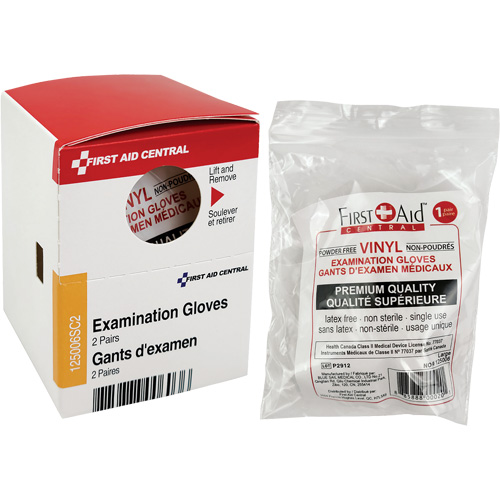 SmartCompliance&reg; Refill Examination Gloves, Vinyl, Powder-Free, Clear, Class 2 Ontario Safety Products
