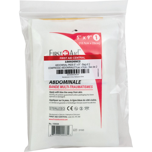 SmartCompliance&reg; Refill Abdominal Trauma Pads Ontario Safety Products