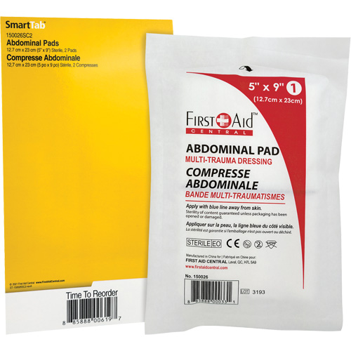 SmartCompliance&reg; Refill Abdominal Trauma Pads Ontario Safety Products