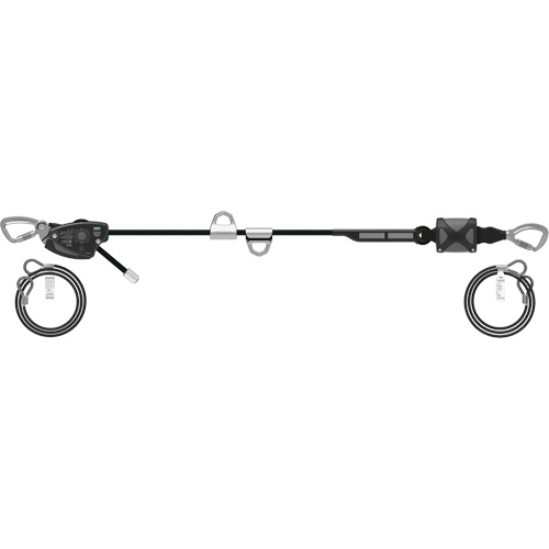 60' Rope Temporary Horizontal Lifeline, Kernmantle Ontario Safety Products