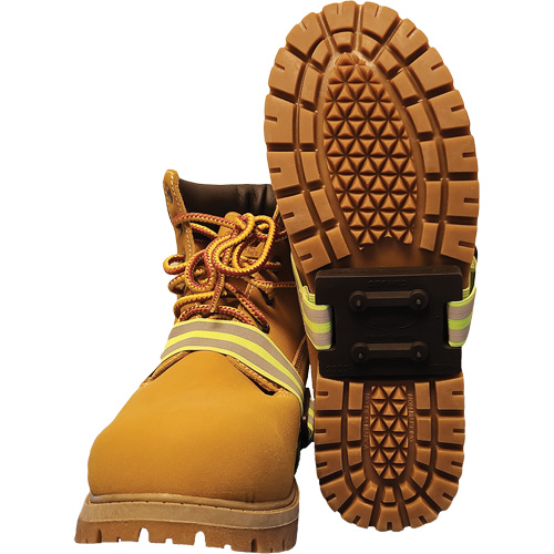 Icetred Mid-Sole Traction Device with Defined Heel, Rubber/Tungsten Carbide, Stud Traction, One Size Ontario Safety Products