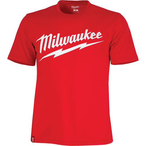 Chandail &agrave; manches courtes tr&egrave;s r&eacute;sistant avec logo Milwaukee, Hommes, Petit, Rouge Ontario Safety Products