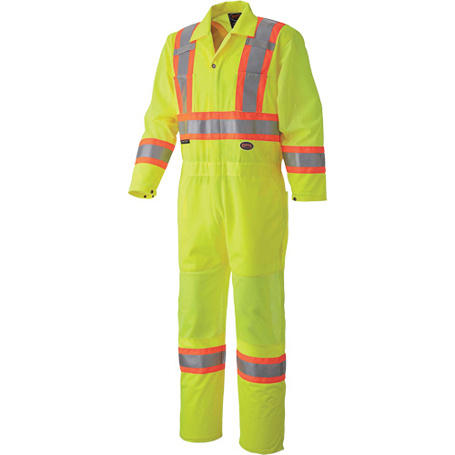 5999A Combinaison de s&eacute;curit&eacute; routi&egrave;re, T-petit, Jaune lime haute visibilit&eacute; Ontario Safety Products