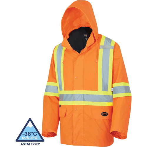 5632 Manteau 3 en 1 The Rock, Orange haute visibilit&eacute;, T-petit Ontario Safety Products