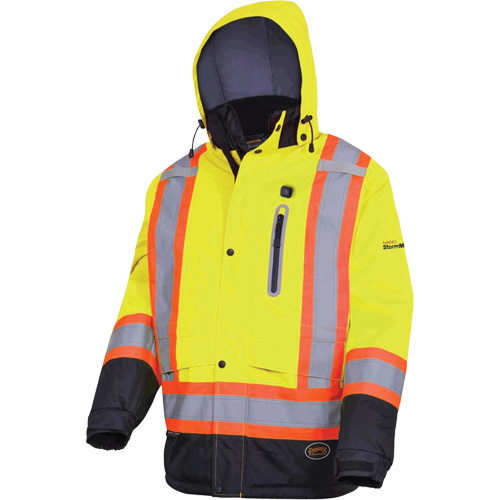 5408 Veste imperm&eacute;able &agrave; isolation thermique, Hommes, Petit, Jaune lime haute visibilit&eacute; Ontario Safety Products
