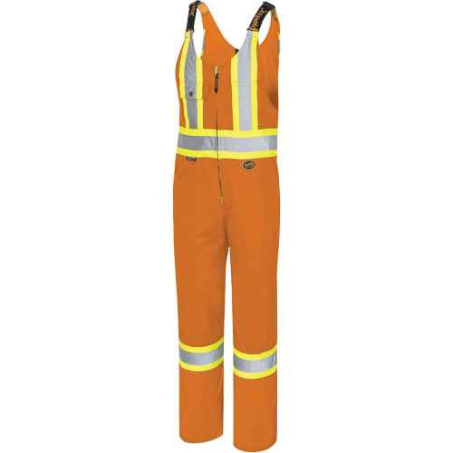 6617T Overalls, Polyester, 40, High Visibility Orange Ontario Safety Products