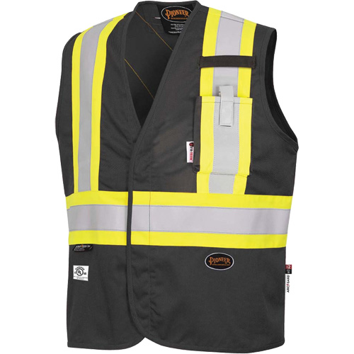 7729 Veste r&eacute;sistante aux arcs &eacute;lectriques FR-Tech, Petit, Noir, 10 cal/cm² Ontario Safety Products