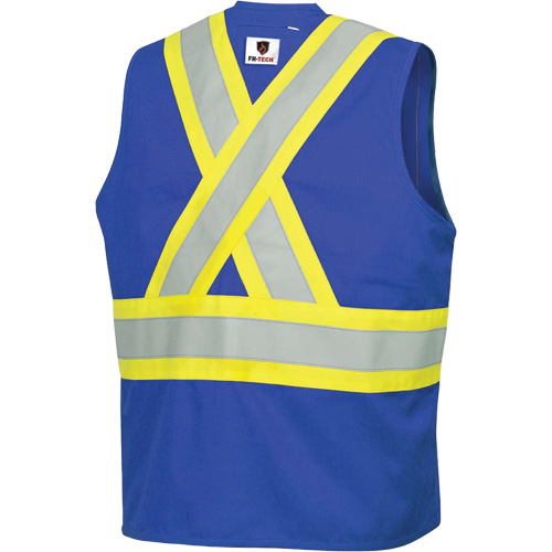 7730 FR-Tech&reg; Flame-Resistant Arc Safety Vest, Small, Royal Blue, 10 cal/cm² Ontario Safety Products