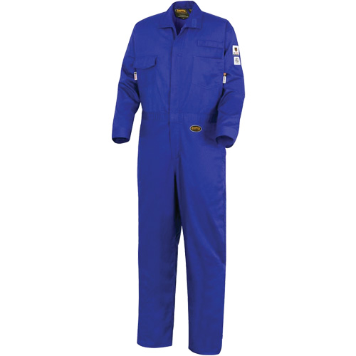 7779 FR-Tech&reg; 88/12 Arc Rated Flame Resistant Coveralls, Size 48, Royal Blue Ontario Safety Products