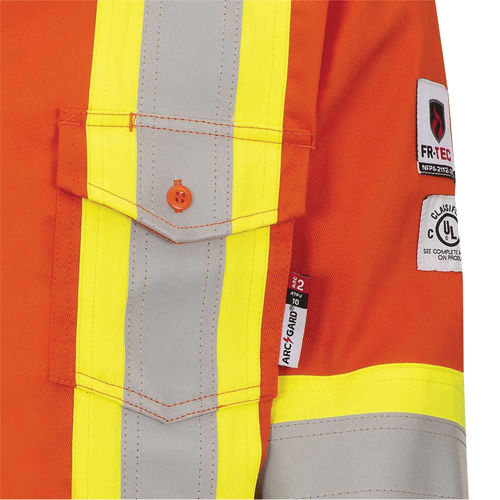 7743 Chemise de s&eacute;curit&eacute; ignifug&eacute;e FR-Tech, Petit, Orange haute visibilit&eacute; Ontario Safety Products