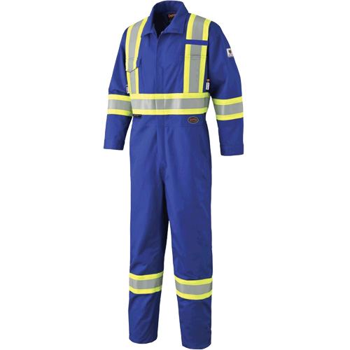 7706 Combinaison ignifuge FR-Tech avec fermetures &agrave; glissi&egrave;re aux jambes, Taille 36, Bleu royal, 9,7 cal/cm² Ontario Safety Products
