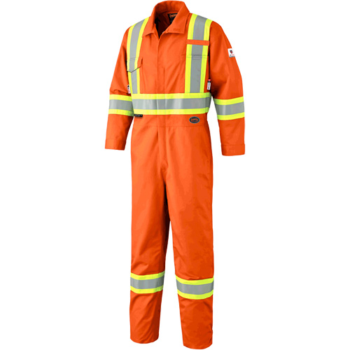 7705T Combinaison ignifuge FR-Tech avec fermetures &agrave; glissi&egrave;re aux jambes, Taille 40 (grand taille), Orange haute visibilit&eacute;, 9,7 cal/cm² Ontario Safety Products