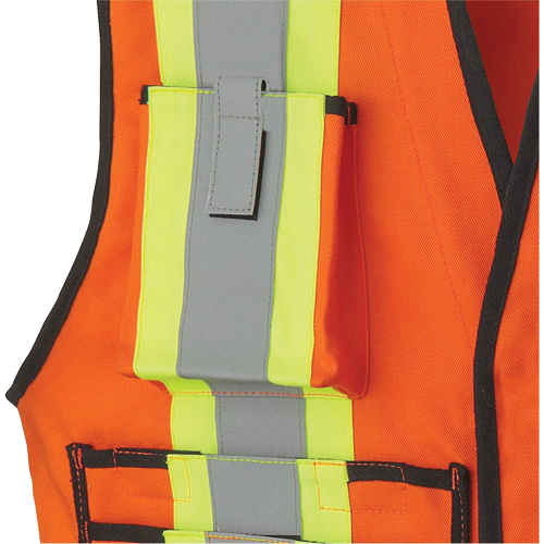 7732 Veste d'arpenteur ignifuge et r&eacute;sistant aux arcs &eacute;lectriques FR-Tech, Petit, Orange haute visibilit&eacute;, 9,7 cal/cm² Ontario Safety Products