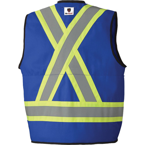 7733 Veste d'arpenteur ignifuge et r&eacute;sistant aux arcs &eacute;lectriques FR-Tech, Petit, Bleu royal, 9,7 cal/cm² Ontario Safety Products