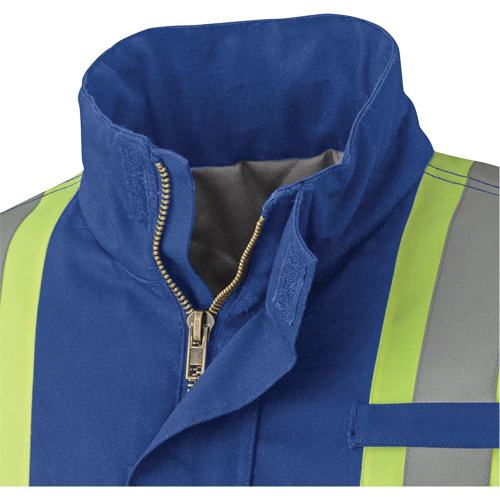 5523 Flame-Resistant Safety Parka, Small, Royal Blue, 58 cal/cm² Ontario Safety Products