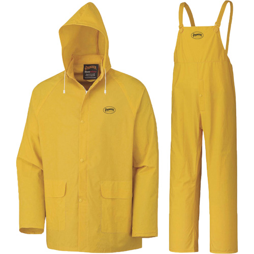 577 3-Piece Rain Suit, Polyester/PVC, 6X-Large, Yellow Ontario Safety Products