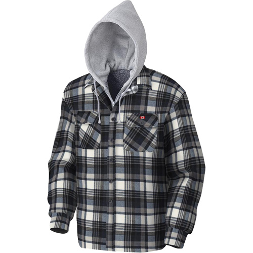 415BG Quilted Hooded Shirt, Men's, X-Small, Multi-Colour Ontario Safety Products