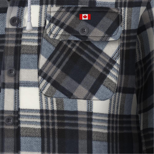 415BG Quilted Hooded Shirt, Men's, X-Small, Multi-Colour Ontario Safety Products