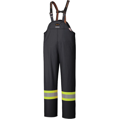 5895BK Salopettes extensibles imperm&eacute;ables et ignifuges, T-petit, Noir Ontario Safety Products