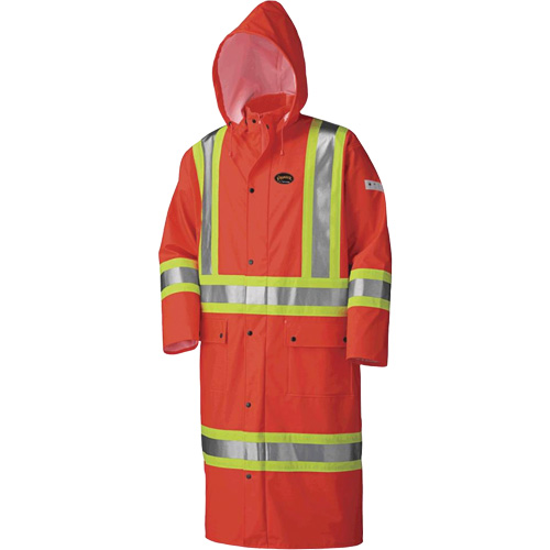 5896 Manteau long imperm&eacute;able et ignifuge, Petit, Orange haute visibilit&eacute; Ontario Safety Products