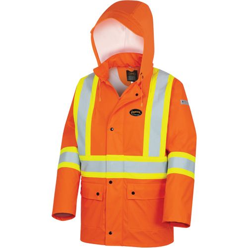 5892PKT Veste de s&eacute;curit&eacute; imperm&eacute;able &agrave; haute visibilit&eacute; ignifuge, T-petit, Orange haute visibilit&eacute; Ontario Safety Products